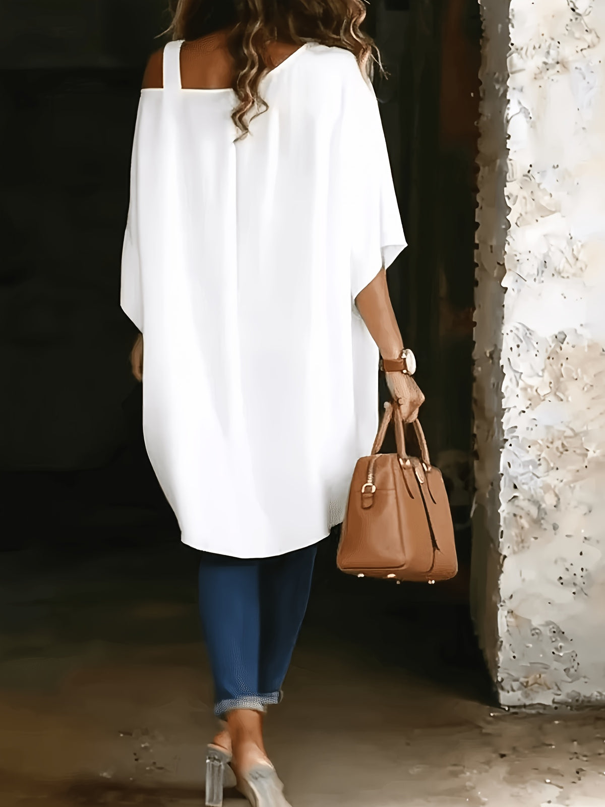 Plus Size Off-Shoulder Three-Quarter Sleeve Top – image 7