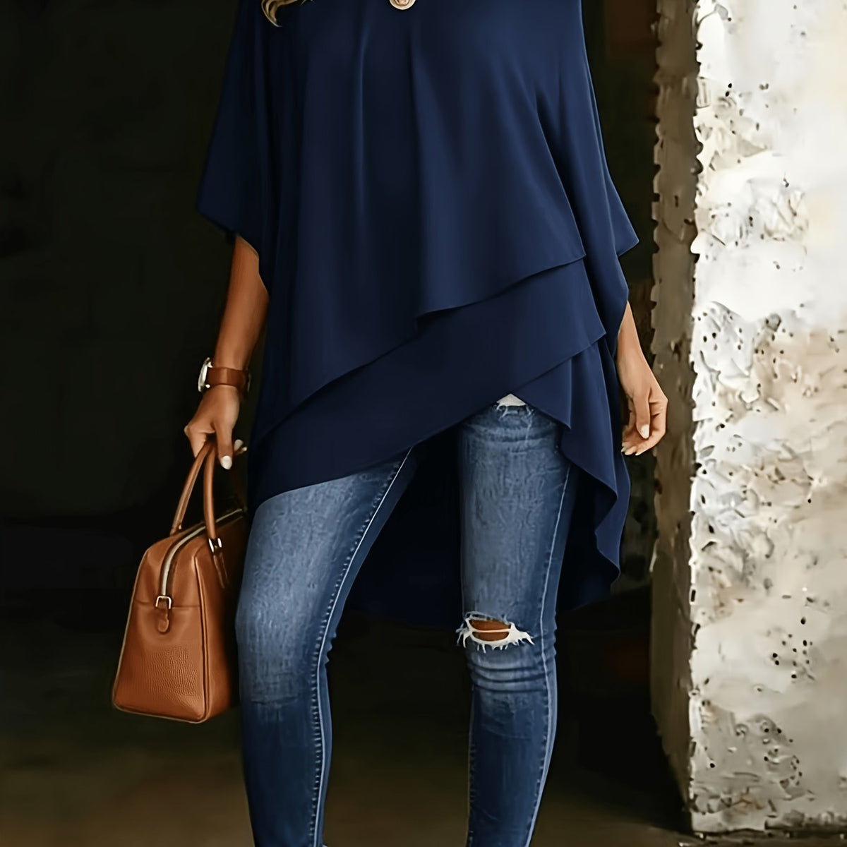 Plus Size Off-Shoulder Three-Quarter Sleeve Top – image 15