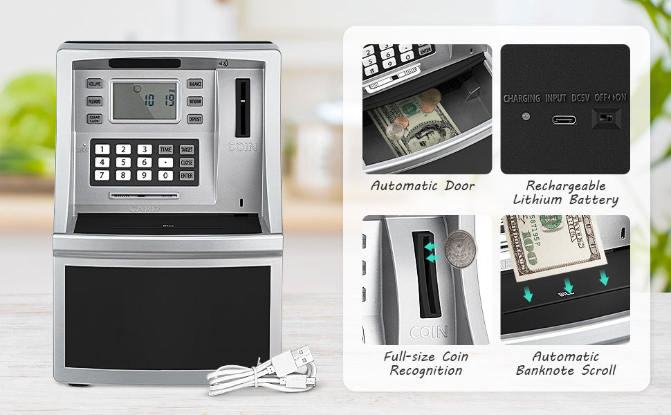 Kids' Password-Protected ATM Piggy Bank Toy – image 1