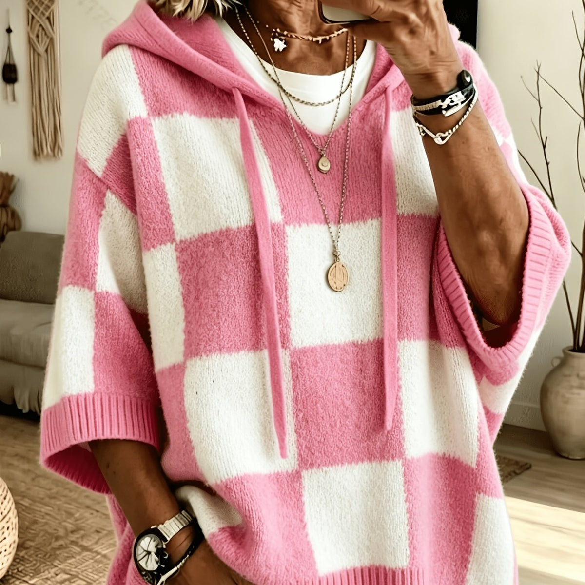Plus Size Oversized Hooded Jumper – image 7