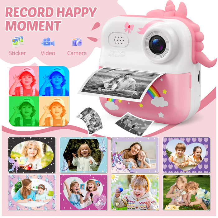 Kids' Pink Instant Print Camera with 32GB Memory Card – detail 4
