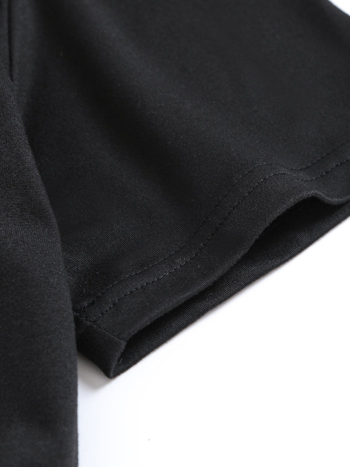 Plus Size Black Grandma Claus Top & Trousers Set – detail 4