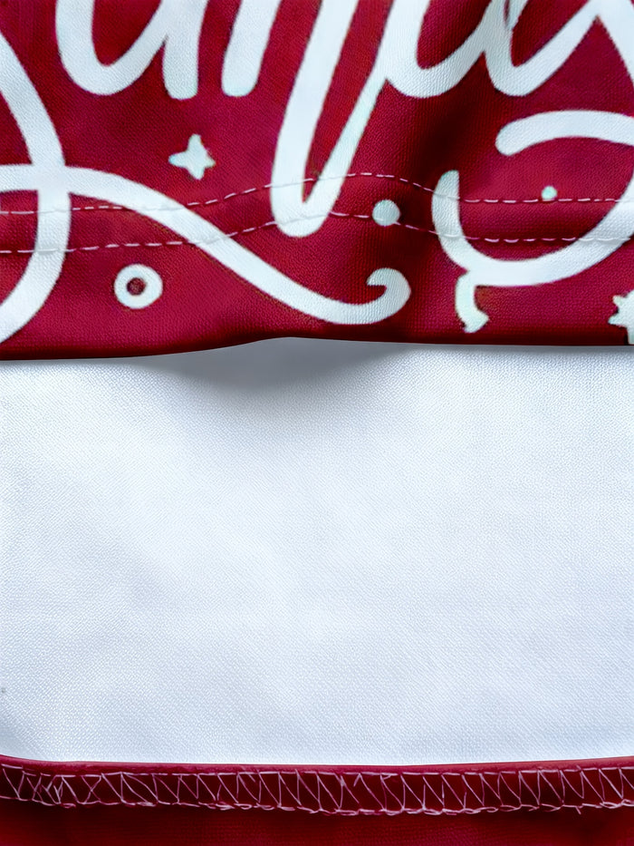 Plus Size Christmas Tree Print Off-Shoulder Hoodie – detail 3