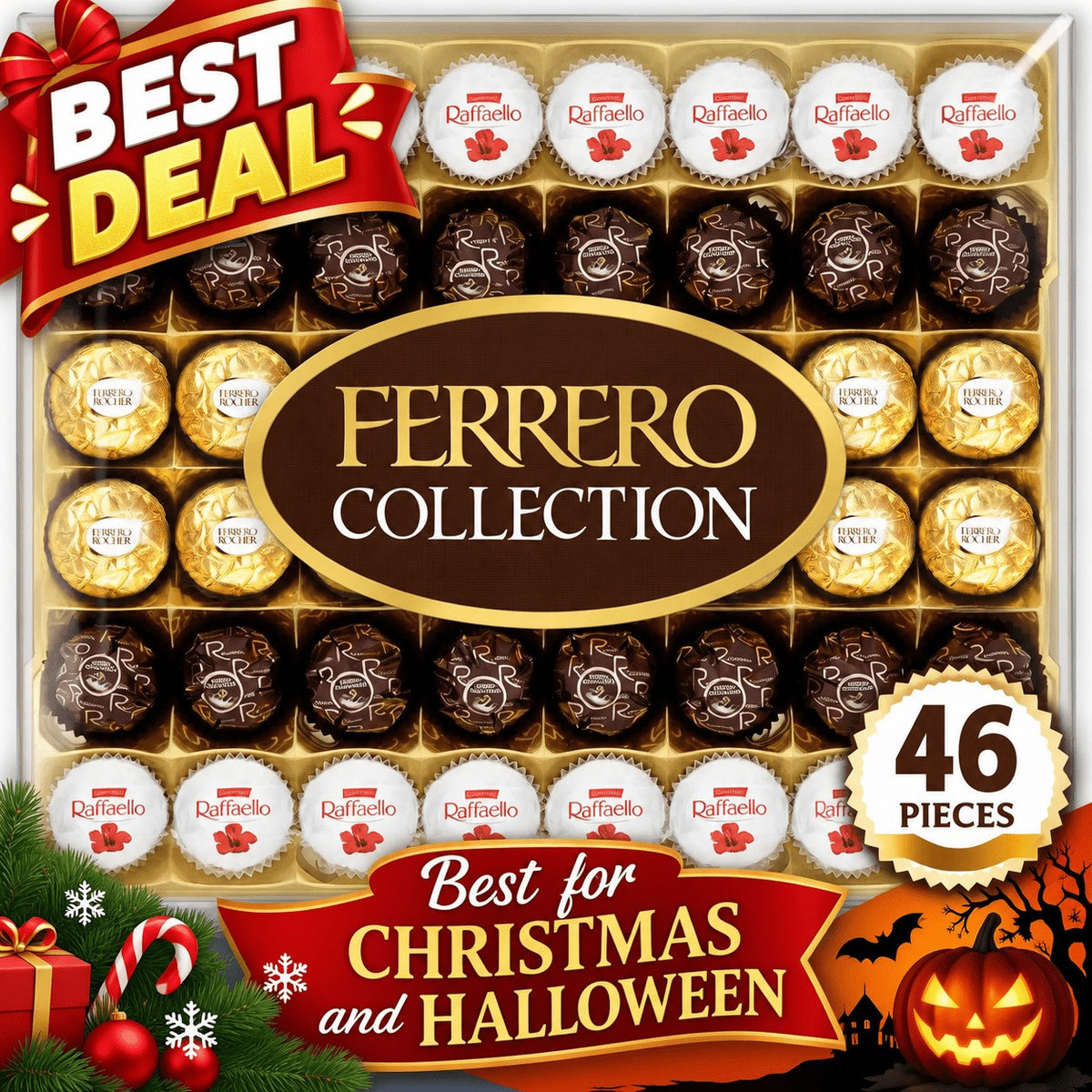Ferrero Collection Assorted Chocolate Gift Box – 46 Pieces styled
