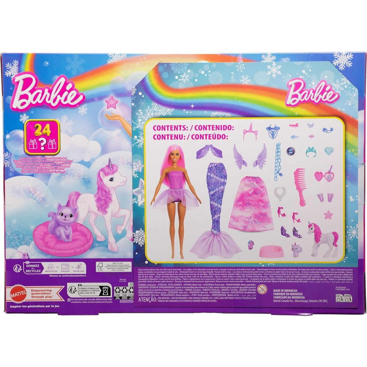 Barbie Advent Calendar with Doll & Fantasy Accessories – image 1