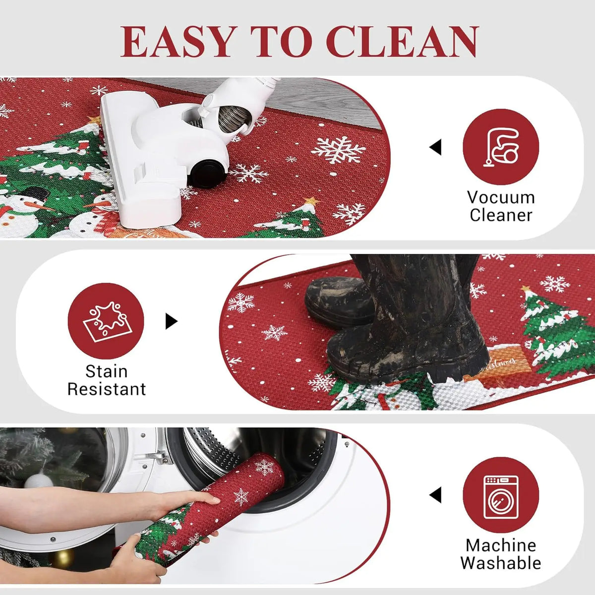 Christmas Santa & Tree Indoor Doormat – image 6