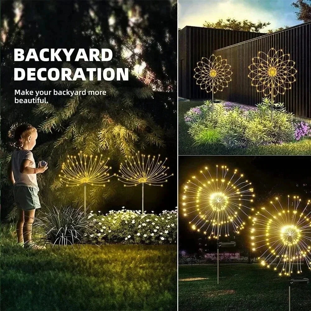 Solar Firework Garden Light with 60 Multicolour LEDs – image 5