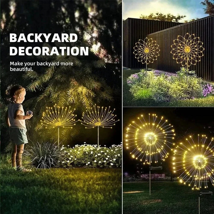 Solar Firework Garden Light with 60 Multicolour LEDs – detail 3