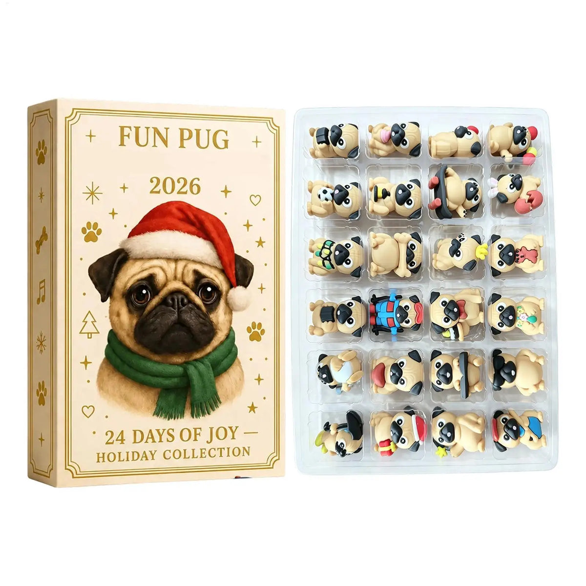 Pug Christmas Advent Calendar 2026 – 24-Day Countdown – image 2