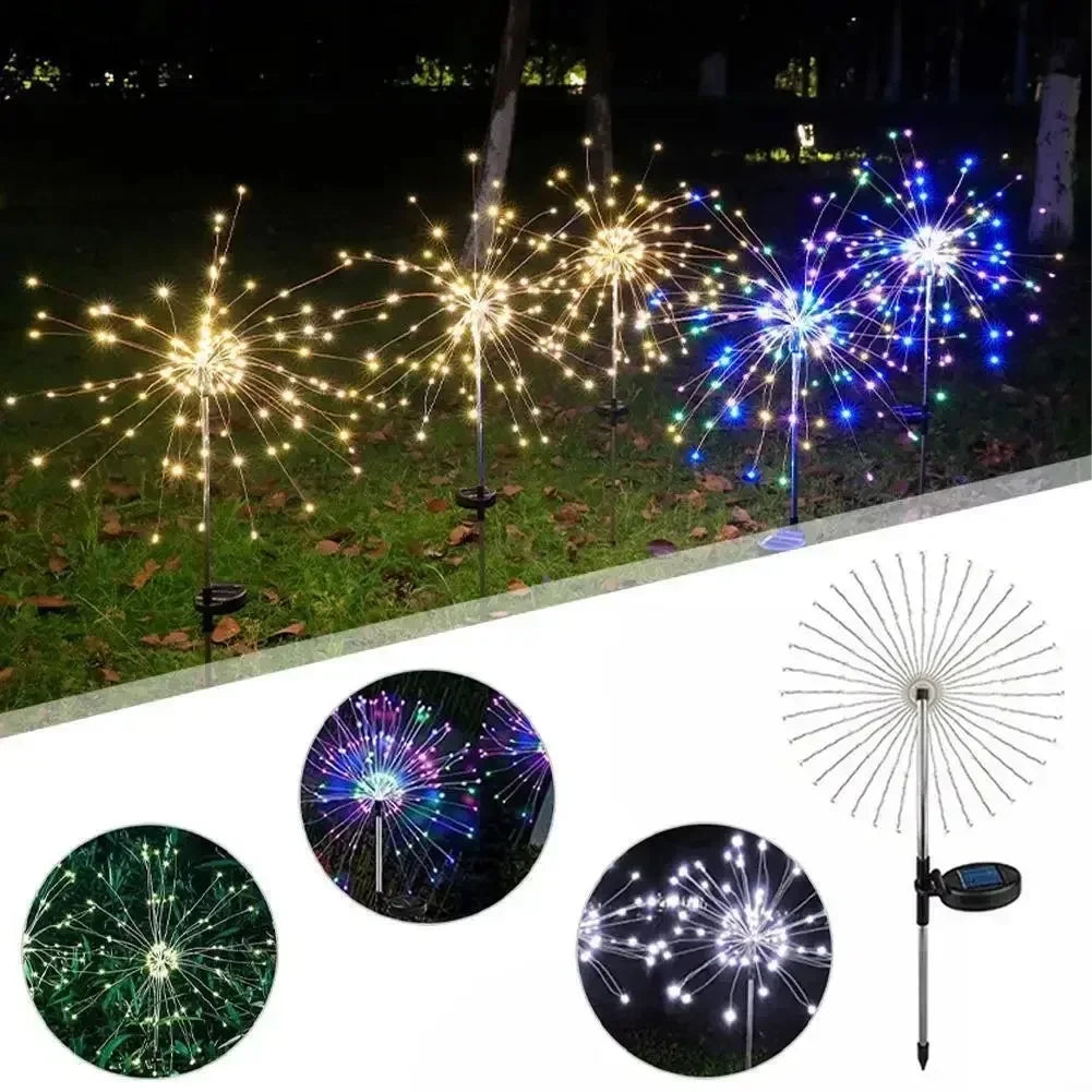 Solar Firework Garden Light with 60 Multicolour LEDs – image 4
