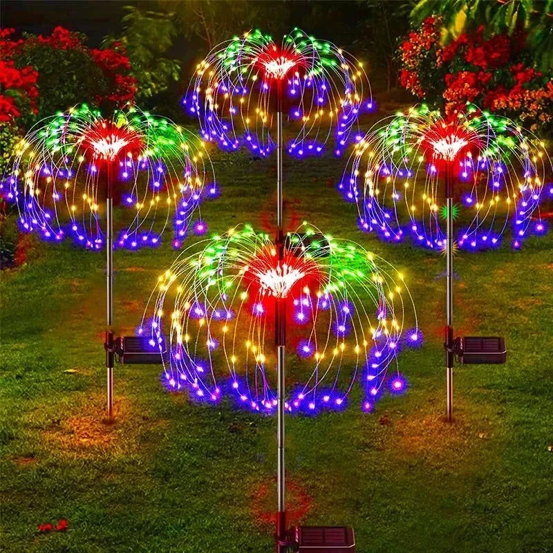 Solar Firework Garden Light with 60 Multicolour LEDs – image 1