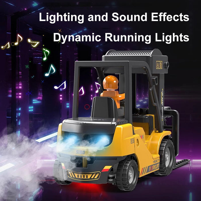 1:24 Remote Control Forklift Toy with Flatbed Trailer – detail 3
