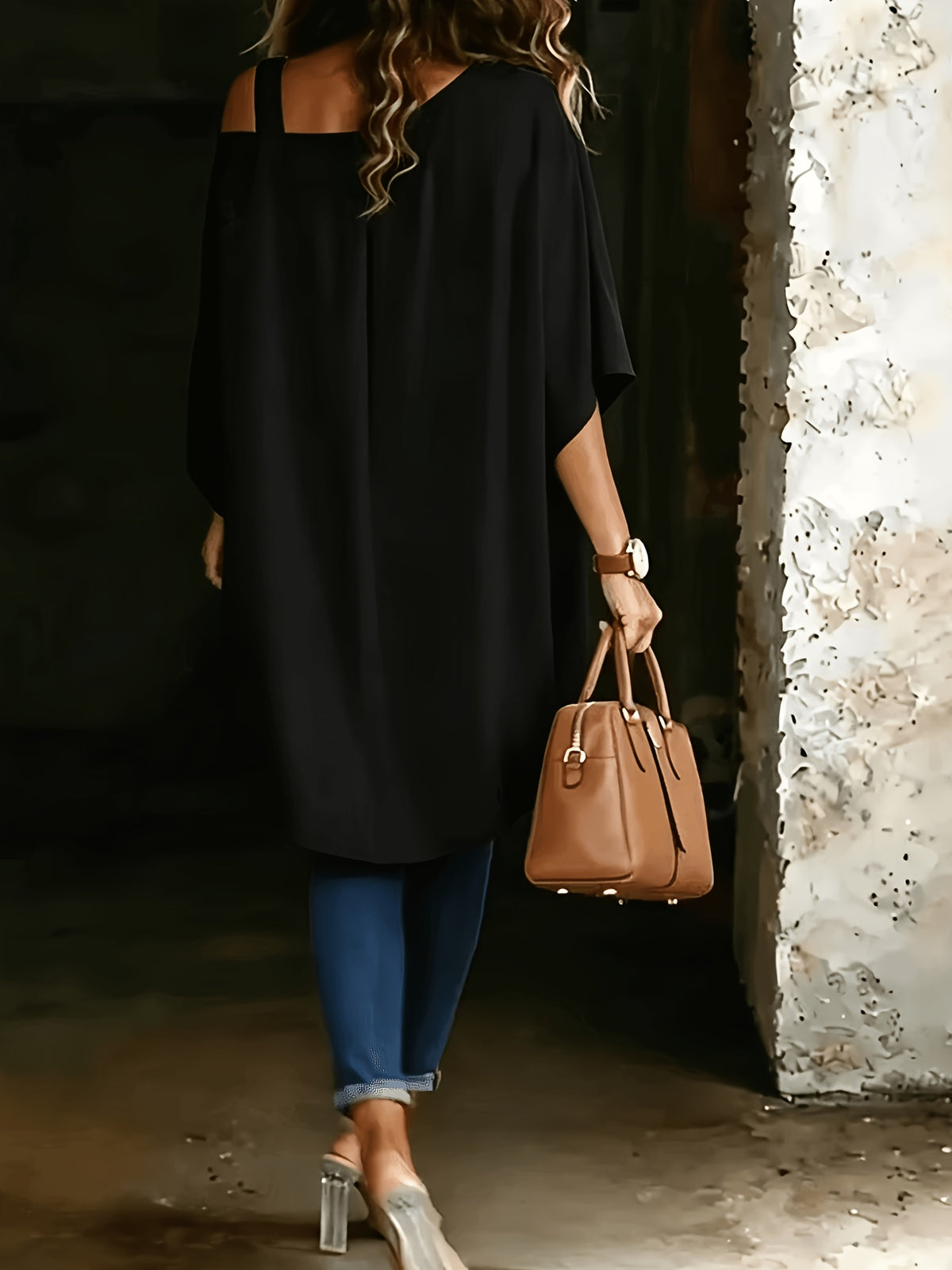 Plus Size Off-Shoulder Three-Quarter Sleeve Top – image 10
