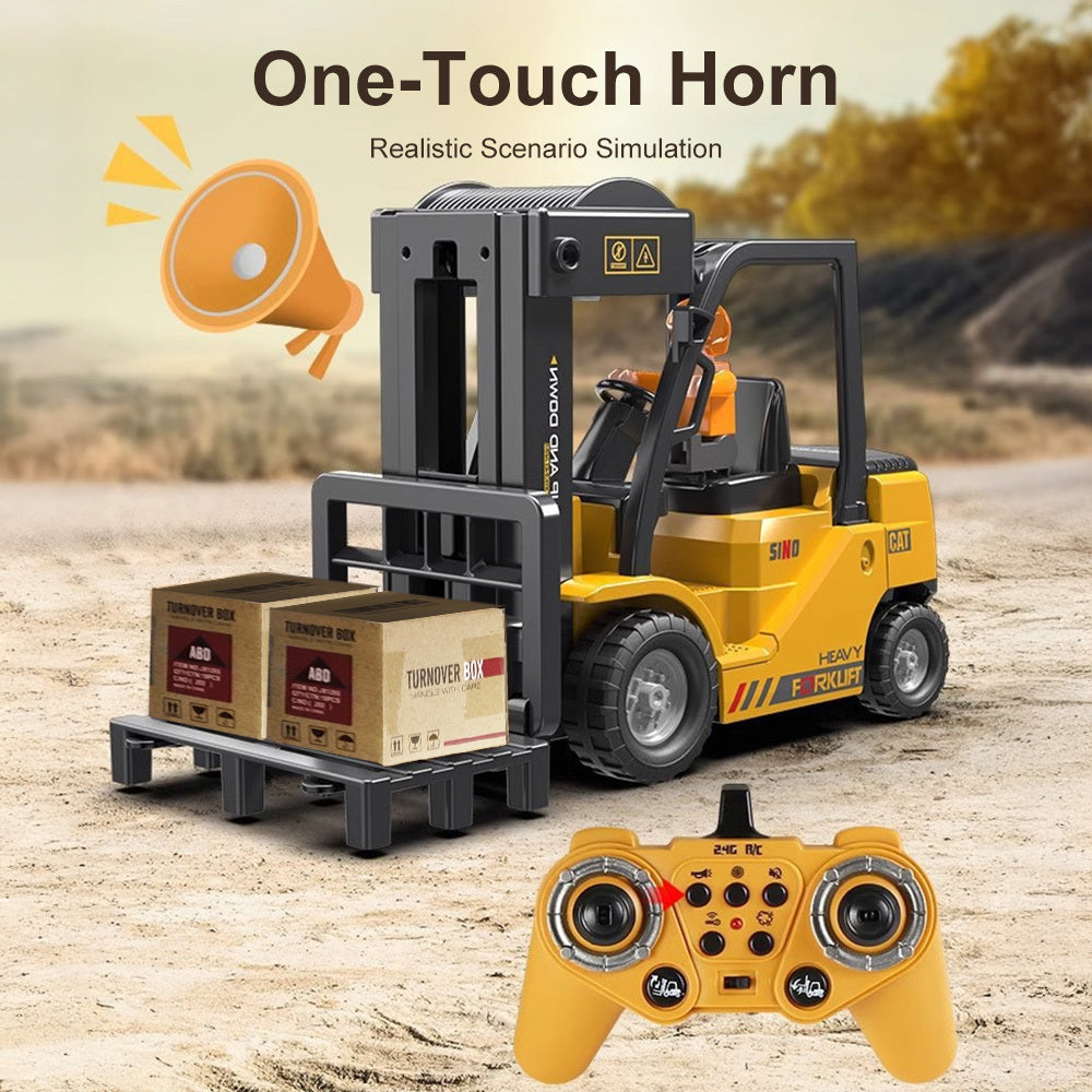 1:24 Remote Control Forklift Toy with Flatbed Trailer – image 3