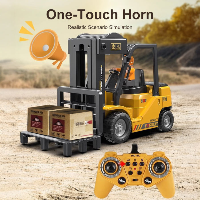 1:24 Remote Control Forklift Toy with Flatbed Trailer – detail 1