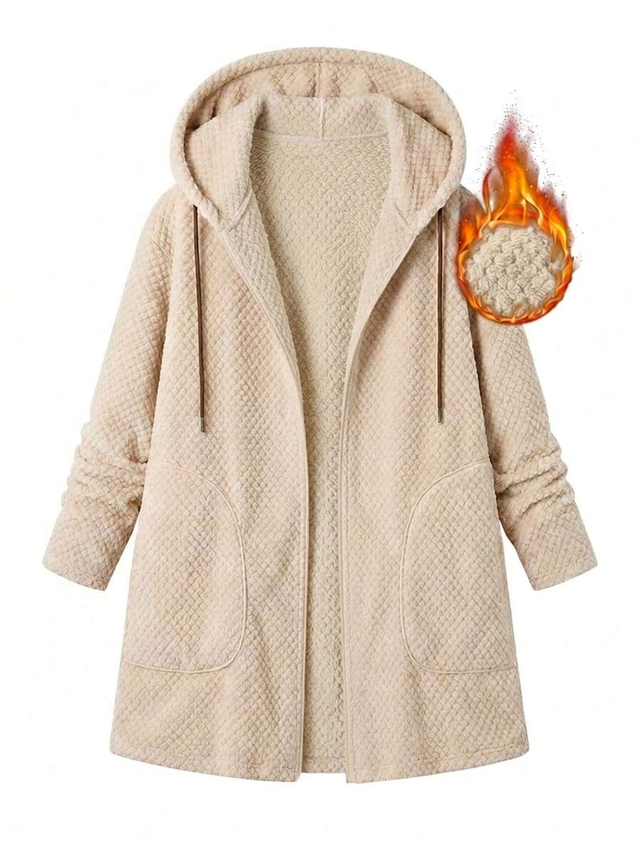 Plus Size Hooded Zip-Up Teddy Jacket – image 33