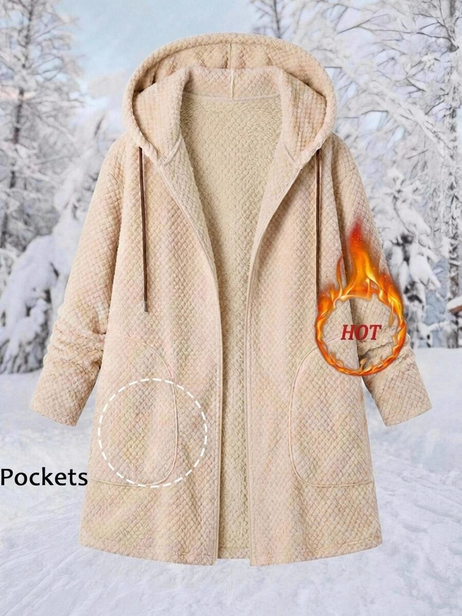 Plus Size Hooded Zip-Up Teddy Jacket – image 36
