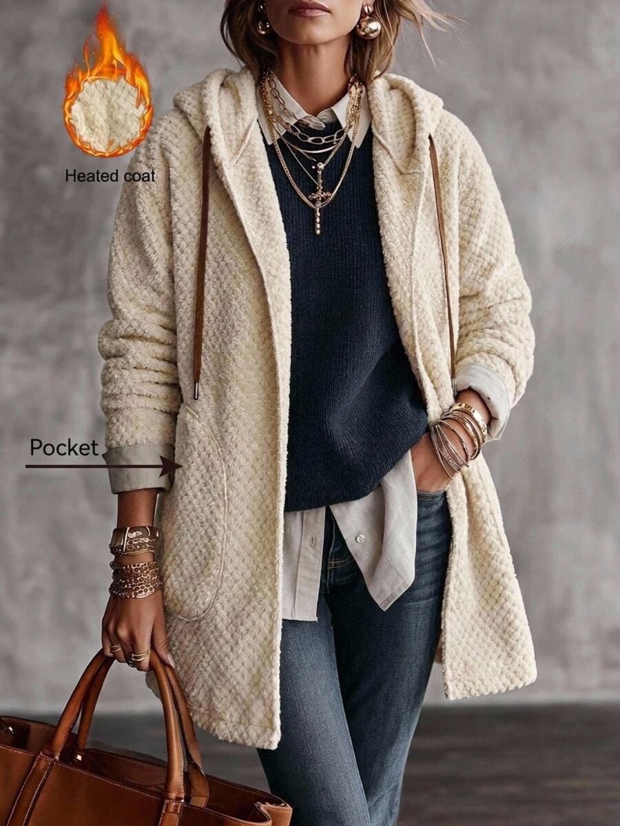 Plus Size Hooded Zip-Up Teddy Jacket – image 34