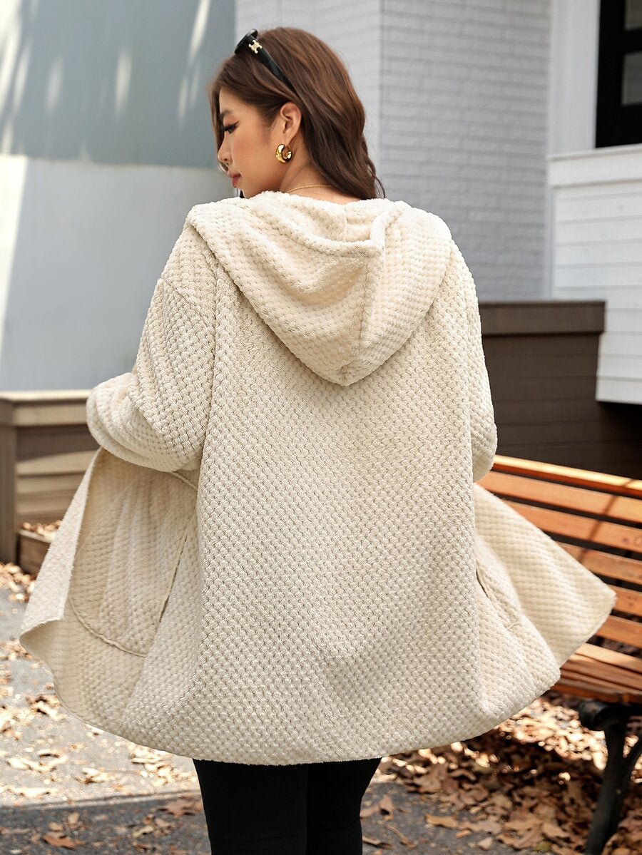 Plus Size Hooded Zip-Up Teddy Jacket – image 28