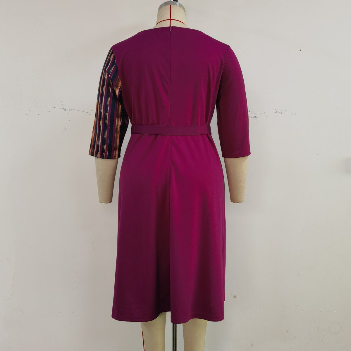 Plus Size Printed A-Line Dress – image 5