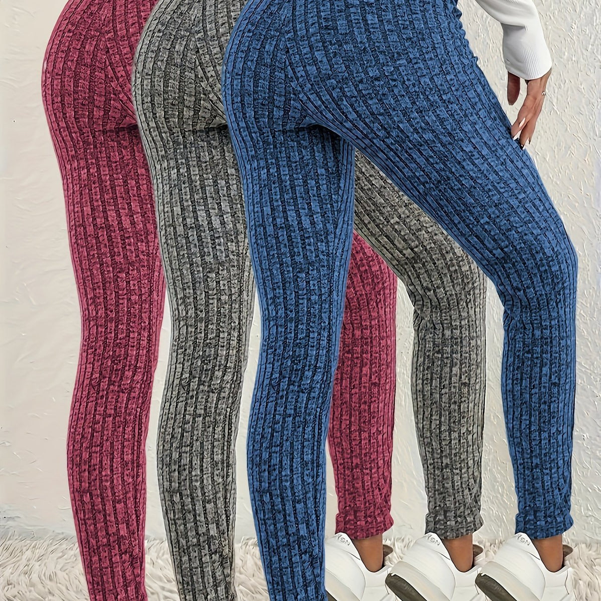 Plus Size Skinny Leggings 3-Pack – image 9