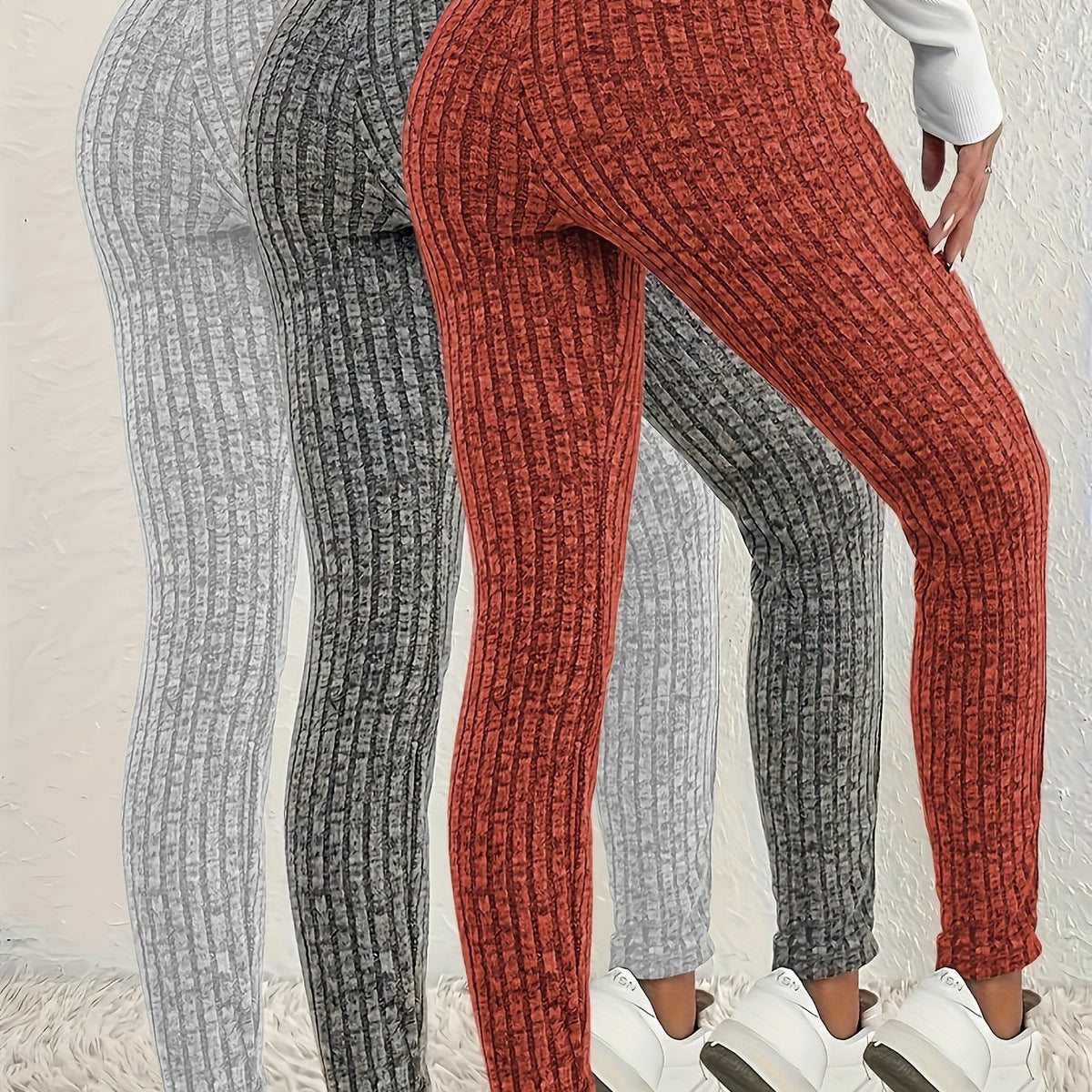 Plus Size Skinny Leggings 3-Pack – image 8