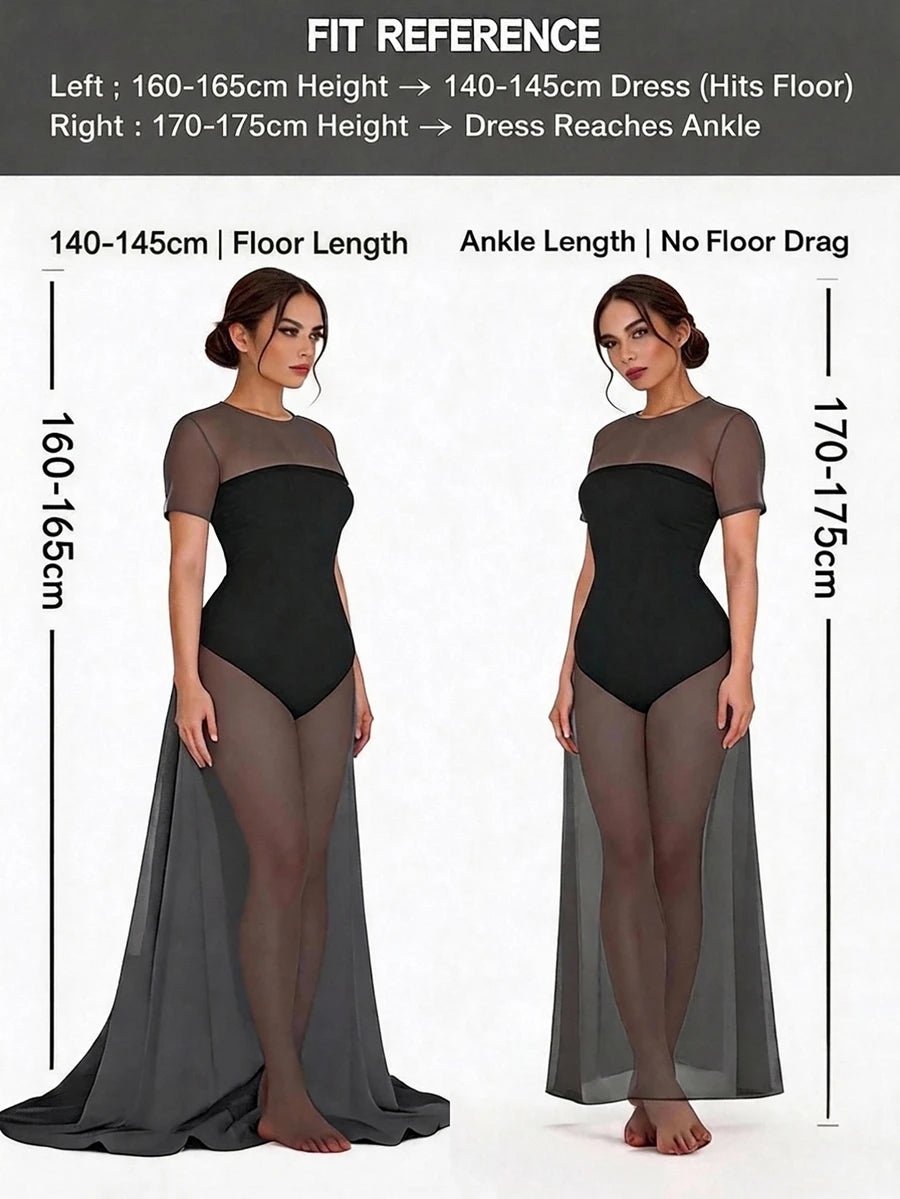 Plus Size Stand Collar Lace Mermaid Maxi Dress – image 10